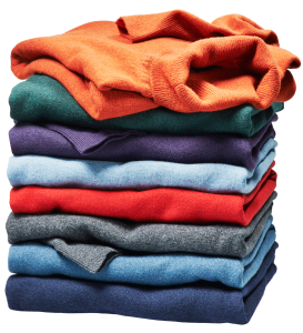 folded shirts illustration, Clothing png