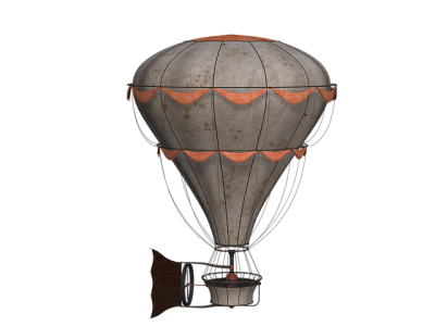 Colorful Hot Air Balloon PNG Download