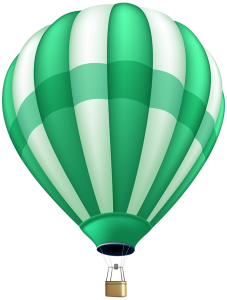 Colorful Hot Air Balloon PNG Download