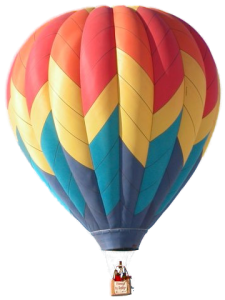 Colorful Hot Air Balloon PNG Download