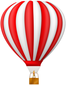 Colorful Hot Air Balloon PNG Download