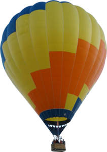 Colorful Hot Air Balloon PNG Download