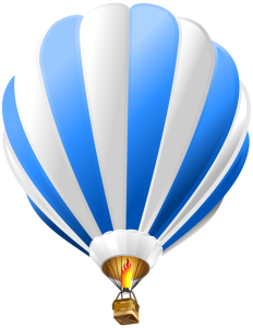 Colorful Hot Air Balloon PNG Download