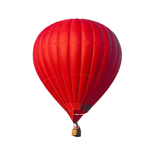 Colorful Hot Air Balloon PNG Download