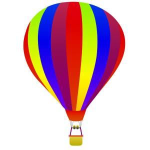 Colorful Hot Air Balloon PNG Download