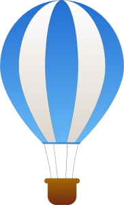 Colorful Hot Air Balloon PNG Download