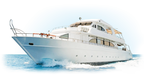 White Luxury Yacht Free PNG