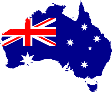 Australia Map Flag Texture Free PNG