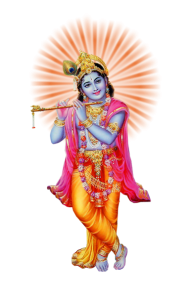 Lord Krishna Playing Flute Free PNG