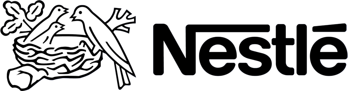 Nestle Brand Logo Black and White PNG