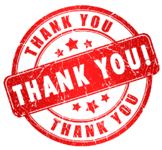 Red Grunge Thank You Stamp PNG