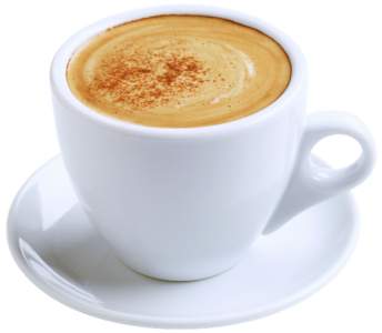 Cappuccino Coffee Cup Top View PNG