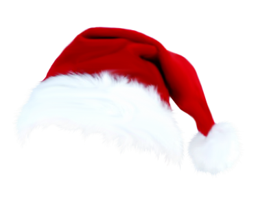 Fluffy Red Santa Claus Hat Free PNG