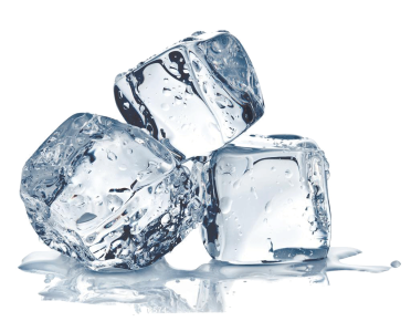 Three Melting Ice Cubes With Puddle Free Clipart