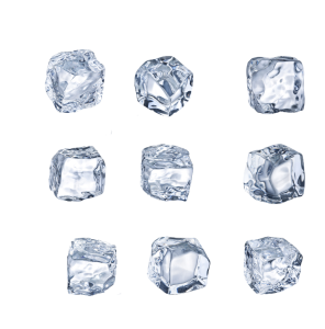 Set Of Nine Realistic Ice Cubes Collection Free Download