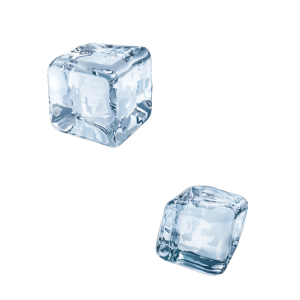 Large And Small Ice Cubes Pair Transparent Background