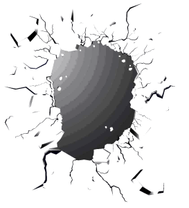 Black Hole in Wall Cracks Free PNG