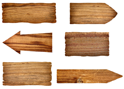 Collection of Wooden Sign Arrows Free Download