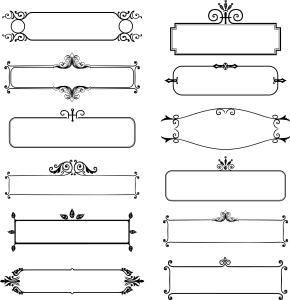 Golden Royal Scroll Border Clipart Free PNG