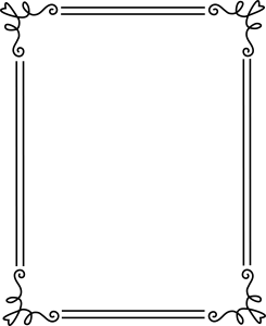 Simple Black Corner Line Frame Free PNG