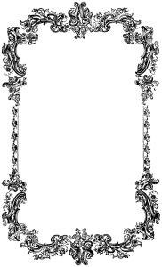 Vintage Ornamental Baroque Frame PNG Image