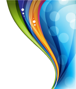 Colorful Abstract Wave Border Clipart