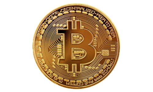 Physical Bitcoin Gold Coin Free PNG Background
