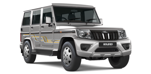 Silver Mahindra Bolero SUV Free PNG Image