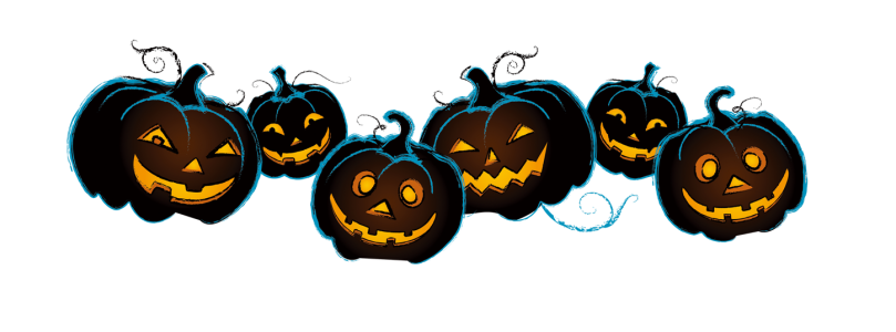 Spooky Halloween Jack O Lantern Pumpkins Free PNG