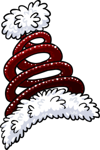 Creative Spiral Christmas Santa Hat Free PNG