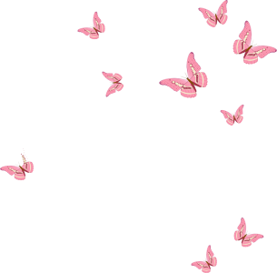 Flying Pink Butterflies Swarm Clipart Free PNG