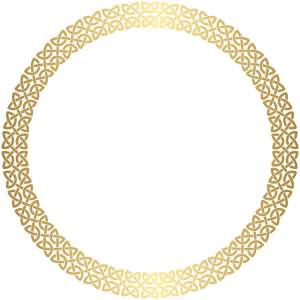 Gold Celtic Knot Circular Frame Free PNG