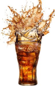 Cola Glass with Explosion Splash Free PNG
