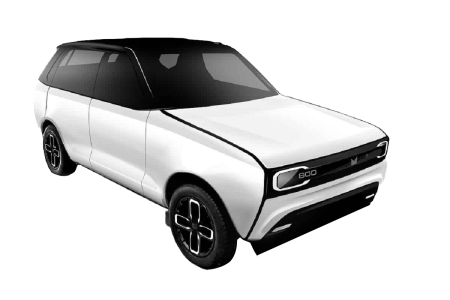 White Modern SUV Concept Car Free PNG