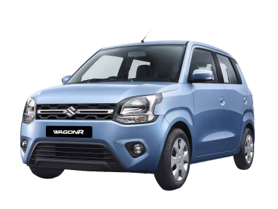 Front View of Blue City Car Free PNG