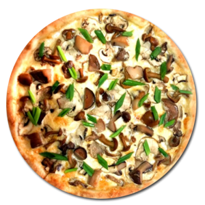 Delicious Mushroom Pizza Free PNG Clipart