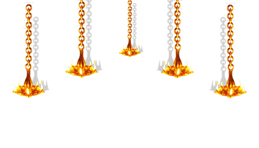 Hanging Brass Oil Lamps (Diya) Free PNG