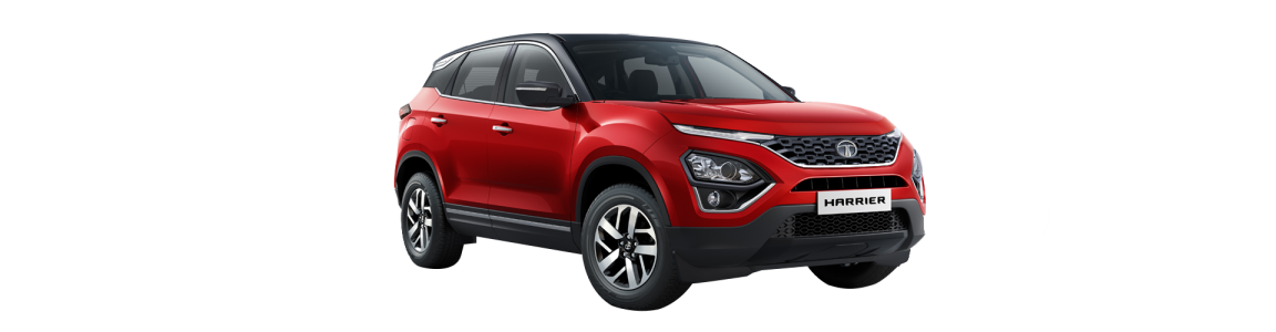 Red Tata Harrier SUV Car PNG Image