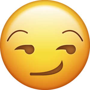 Smirking Face Emoji Free PNG