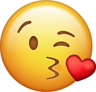 Face Blowing a Kiss Emoji Free Download