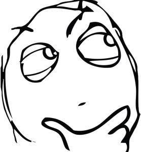 Thinking Guy Rage Comic Meme Free PNG