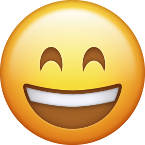Big Grin Emoji with Brown Eyes Free Download