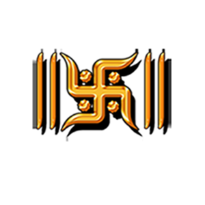 Golden 3D Swastik Symbol With Shadow Free PNG