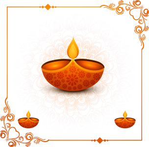 Traditional Diya Lamp Diwali Decoration