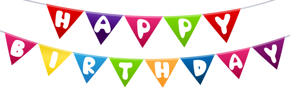 Colorful Happy Birthday Bunting Banner