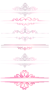 Elegant Pink Floral Divider Set Free