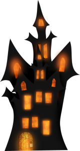Spooky Haunted Castle Silhouette