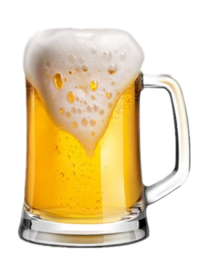 Realistic Frosty Beer Mug with Foam