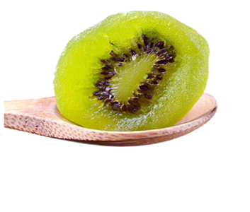 Dried Kiwi Fruit Slice on Spoon