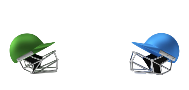 Cricket Helmet Green and Blue